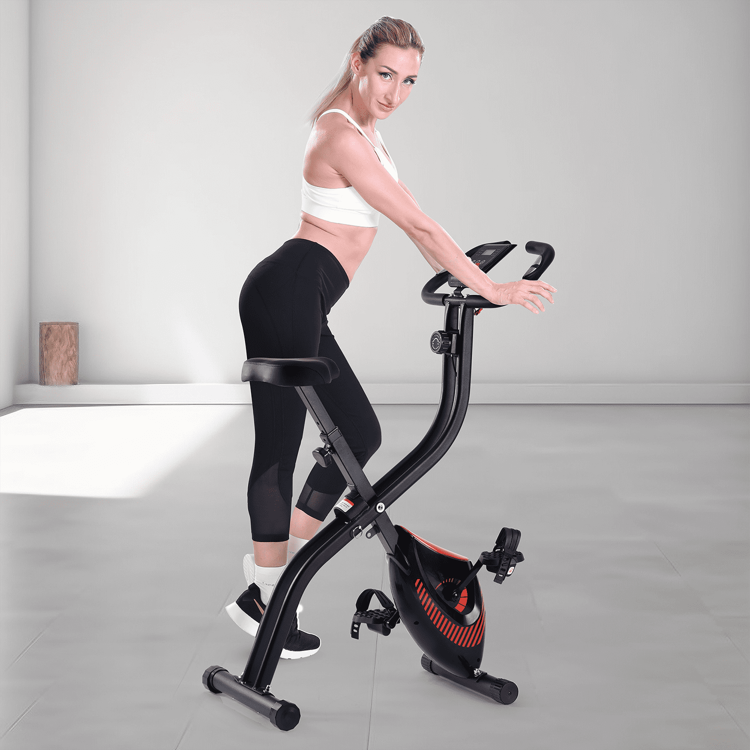 Folding stationary bike walmart hotsell