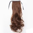 thumbnail image 1 of AMERTEER Poire Perm Queue de Cheval Postiche Synthétique Naturel Long Bouclé Queue de Cheval Perruque Femmes Mode Accessoires de Cheveux Naturel Noir, 1 of 3