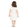 thumbnail image 5 of Wonder Nation Toddler Girls Stripe Dress with Bubble Sleeves, Sizes 12M-5T, 5 of 7