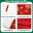 thumbnail image 4 of 24 Pack Christmas Stockings Bulk,Traditional Red and White Christmas Stockings for Fireplace Decoration White Cuff with Gold Snow Christmas Stockings for Christmas Holiday Decorations, 4 of 7