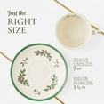 thumbnail image 7 of Spode Christmas Tree Teacup & Saucer Set - 7 Oz Earthenware Cup for Tea, Coffee, Cappuccino, Espresso - Holly & Mistletoe Holiday Accents - Holiday Collection Design for Gifting, 7 of 7