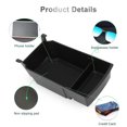 thumbnail image 3 of Center Console Organizer, Armrest Storage Box Perfect Match Wear  ABS Plastic  For 208 E-208 2008 E-2008, 3 of 8