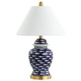 thumbnail image 5 of JONATHAN Y School of Fish 22" Ginger Jar Ceramic/Metal LED Table Lamp, Navy, JYL6209A, 5 of 8