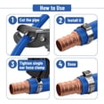 thumbnail image 4 of Bates- PEX Cinch Clamp Rings, 5/8", 50 Pack, Stainless Steel, Pex Clamps, Pex Rings, Pex clamp, Pex Pipe Clamps, Crimp Clamps, Cinch Clamps, Pex Crimps, Pex Pipe Clamp, Pex Crimp, 5/8 Pex Crimp Rings, 4 of 6