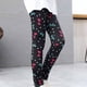 thumbnail image 3 of Leggings Para Niños Medias Para Bebés Otoño Invierno Pantalones Para Niñas Pantalones Elásticos Impreso Cepillado Cálido Leggings Casuales Negro Odeerbi LM103-10708, 3 of 6