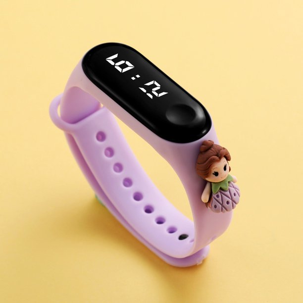 3D niños de dibujos animados Disney Totoro Jingle Pikachu Mickey Bear Pig LED deporte Digital reloj electrónico impermeable para niños niñas hombres mujeres pulsera de silicona reloj