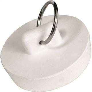 Lasco Hollow 1-3/8 In. White Sink Rubber Drain Stopper - Power