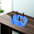thumbnail image 4 of Tineasur Blue Plastic Warehouse Storage Bins Durable Component Boxes for Tool and Parts Organization, 4 of 8