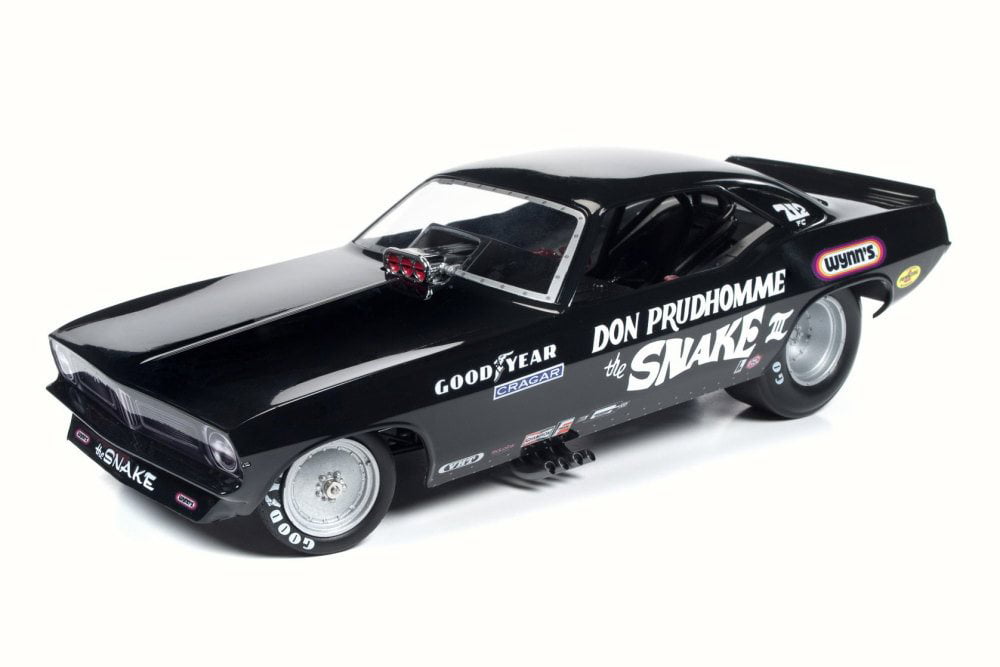 DON "THE SNAKE" PRUDHOMME 1973  PLYMOUTH CUDA ARMY NHRA FUNNY CAR DRAGSTER 1/64