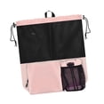 thumbnail image 3 of Mochila de malla con cordón, informal, para playa, de viaje Rosa, 3 of 9