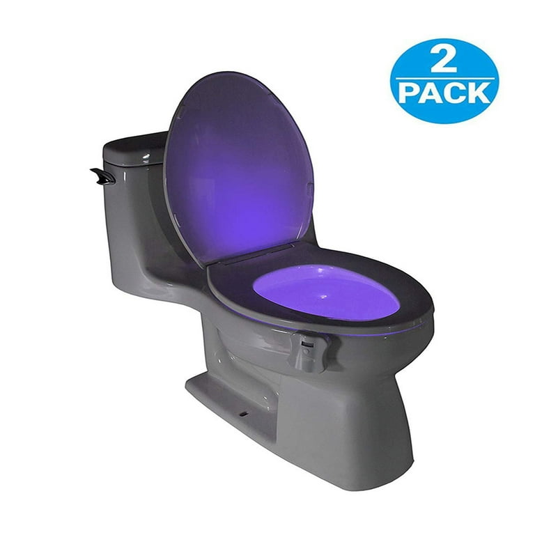 Aledeco aledeco 2 pack motion activated toilet night light, 8
