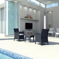 thumbnail image 6 of Luxury Commercial Living 3-Piece Gray Patio Conversation Set with Sunbrella White Cushion 35.5", 6 of 6