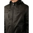 thumbnail image 4 of Ma Croix Mens Classic Motorcycle Winter Biker PU Leather Jacket S-XL, 4 of 6