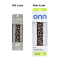 thumbnail image 3 of onn Universal Fit Smart Watch Band, Leopard, 20mm, Compatible with Apple, Samsung Galaxy, and Garmin Watches, 3 of 9