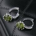 thumbnail image 6 of Ayyufe Women Round Cubic Zirconia Inlaid Huggie Hoop Earings Piercing, 6 of 7