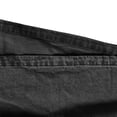 thumbnail image 6 of Handshe Men's Denim Hoodie, Solid Color Long Sleeve with Stand Collar and Half-Zipper, Washed Distressed Casual Sweatshirt for Daily Wear, 6 of 6