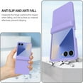 thumbnail image 4 of Allytechgroup Galaxy Z Flip 7 Case with Screen Protector, Compatible with Magsafe Hinge Protection Anti-Scratch Stylish Slim Fit Shell Shockproof Phone Case for Samsung Galaxy Z Flip 7, Purple, 4 of 5