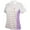 White/Lavender, variant on Monterey Club Ladies' Dry Swing Stripe Colorblock Golf Polo Shirt #2282
