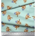 thumbnail image 3 of Soimoi Cotton Voile Fabric Wool & Cat Animal Print Fabric by Yard 42 Inch Wide, 3 of 3