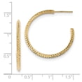 thumbnail image 2 of 14K Yellow Gold Earring C-Hoop Women'S Diamond-Cut 31 mm 30.25, 2 of 2