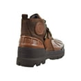 thumbnail image 2 of POLO RALPH LAUREN Mens Brown Traction Water Resistant Comfort Oslo Round Toe Wedge Lace-Up Leather Boots Shoes 7.5 D, 2 of 4