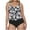 White, variant on Erwazi Tankini Swimsuits for Women Two Piece Tummy Control Bathing Suits Ruched Drawstring Swimwear Swim Top with Bottom