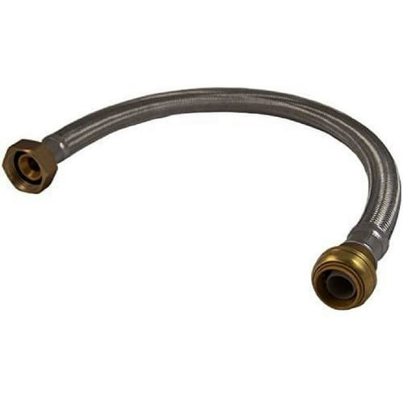 Cash Acme Stainless Steel Braided Connector U3086FLEX24LF - 3/4-In x 1-In x 24-In