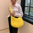 thumbnail image 4 of Bolso con cremallera para mujer bolso de media luna a la moda bolso elegante para chica de gran capacidad, 4 of 9