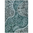thumbnail image 2 of Addison Rugs Chantille Indoor/Outdoor Transitional Swirl Teal Washable Rectangle Rug, 8' x 10', 2 of 6