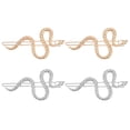thumbnail image 1 of 4pcs Patrón de serpiente de aleación clips para el cabello Cabello Barrettes de aleación accesorio para el cabello, 1 of 5