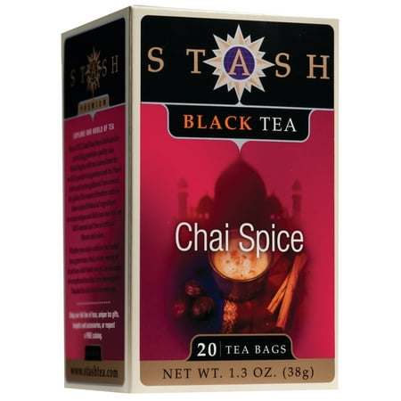 (3 Boxes) Stash Tea Chai Spice Black Tea, 20 Ct, 1.3