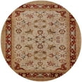 thumbnail image 1 of Ahgly Company Indoor Round Mid-Century Modern Mahogany Brown Oriental Area Rugs, 5' Round, 1 of 6