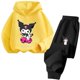 thumbnail image 3 of Conjunto de sudadera con capucha para deportes al aire libre para niños y niñas de 3 a 14 años con dibujos animados de Hello Kitty Kuromi, 3 of 5
