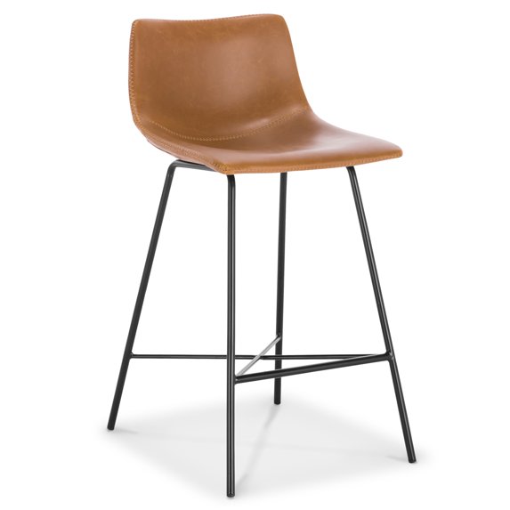 Poly and Bark Paxton 24 in. Counter Stool (Set of 2) - Brown