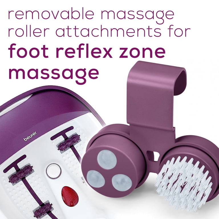 Beurer Bubble Foot Bath Spa, Water Tempering, Relaxing Vibration Massage  and Bubble with Pedicure Attachments, FB21 - Walmart.com