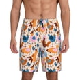 thumbnail image 1 of Fotbe Cute Chickens Pantalones Cortos de Pijama para Hombre, Ropa de Dormir, Pantalones de Pijama Cortos para Hombre-Small, 1 of 6
