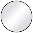 thumbnail image 1 of Benjara BM239320 37 in. Round Shape Sleek Frame Mirror, Black, 1 of 5