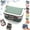 Green, variant on Genuine Leather Mini Jewelry Box, Portable Vintage-Inspired Genuine Leather Coin Purse Jewelry Case with Kiss Lock, Mini Travel Ring Box for Women for Earring/Ring/Necklace/Bracelet(Pink)-small