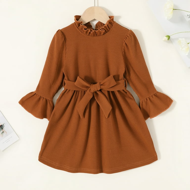 Younger Tree Toddler Girl Long Sleeve Knit Sweater Dress, Fall Winter Outfits, 3-4T - Walmart.com Younger Tree Toddler Girl Long Sleeve Knit Sweater Dress, Fall Winter Outfits, 3-4T - Walmart.com