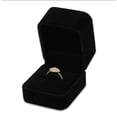 thumbnail image 1 of Niche-Finds Caja para Anillos de Lujo Negra, Caja para Joyas, Caja para Anillos, Terciopelo auténtico, 1 of 3