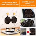 thumbnail image 2 of 4 PCS Thermochromic Silicone Induction Cooktop Protector Mat - Non-Slip Induction Cooktop Mat for Induction Cookware, 2 of 6