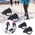 thumbnail image 1 of TIELUTT Acier pour Bottes d'Hiver Dents de Glace pour Randonnée Couvre-Chaussures Extensibles Imperméables Couvre-Chaussures Jetables pour Intérieur Non Enfants Couvre-Chaussures Réutilisables Élastiques pour Extérieur, 1 of 6