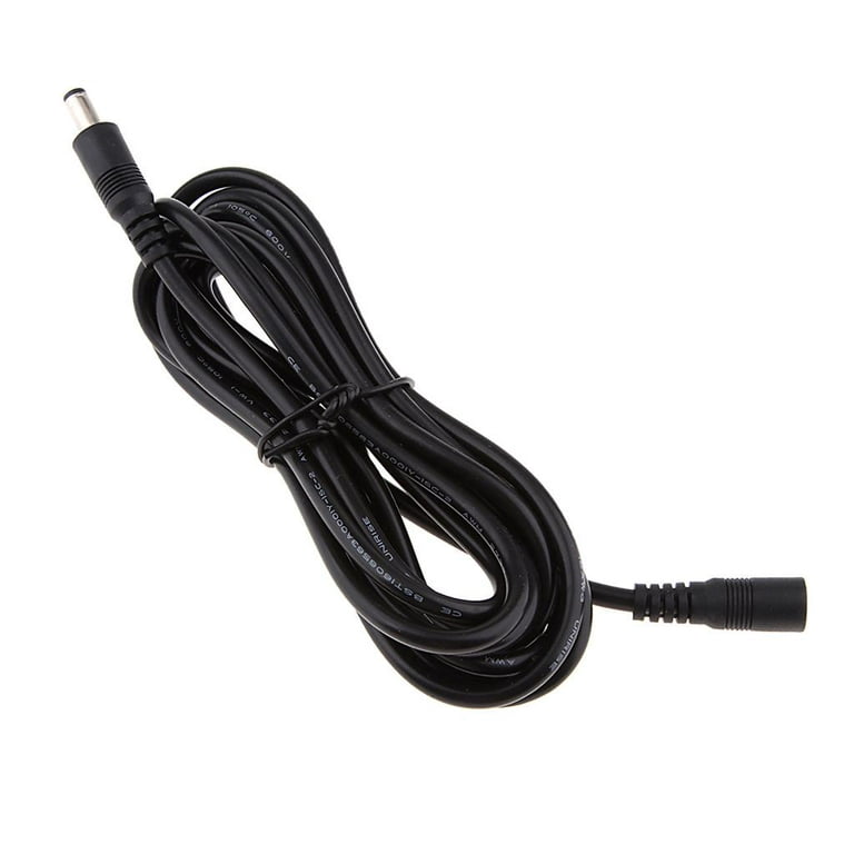 12Ft Power Extension Cable 2.1mm x 5.5mm 12V DC Adapter Cord for Standalone  (5.5mm DC Plug)