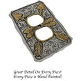 thumbnail image 4 of Urbalabs Western Tribal Native American Spears Gold And Silver Decorative Light Switch Outlet Wall Plate Covers Rustic Light Switch Covers Single Double 2 Gang Switch Plates (Outlet), 4 of 7