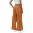 thumbnail image 7 of TEMOFON Womens Baggy Wide Leg Palazzo Pants Fall Casual Loose Drawstring Elastic Waisted Lounge Trousers with Pockets, 7 of 7