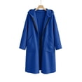 thumbnail image 5 of IUYRTFE Women's Oversized Long Hooded Cardigan Coat with Pockets Relaxed Fit Full Length Fleece Jacket for Fall and Winter, 5 of 6