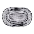 thumbnail image 3 of Better Trends Oval Braided Rug 27"x 45" 100% Cotton Rug for Indoor Use, Area Rug for Bedroom Ombre Chenille Collection - (Black), 3 of 10