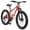Orange, variant on Juuar 24" Fat Tire Mountain Bikes for Men, 7 Speed Disc Brake Adult Bikes with Front Suspension, Steel Frame Urban Commuter Bicycle, Orange