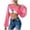 ZA-Hot Pink-swimsuit coverup for women, variant on Qzwdhjm Crochet Shrugs for Women Hollow Out Crop Coverup Tops One Shoulder Long Sleeve Swimsuit Cover Up Love Heart Shrugs Coverups for Beachwear