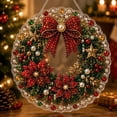 thumbnail image 2 of Christmas Pearl Diamond Art Suncatcher Kit for Adults, DIY Pearl Diamond Painting Hanging Ornament, Mixed Pearl Bead Craft, Xmas Holiday Decor Gift for Window, Tree & Wall, 2 of 7